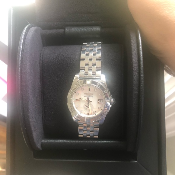 Breitling Galactic 36 MOP Diamond Dial Watch - Picture 2 of 8